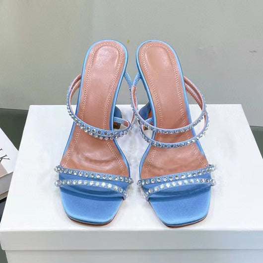 Sandalias de Cuero con Strass para Mujer - Image 11