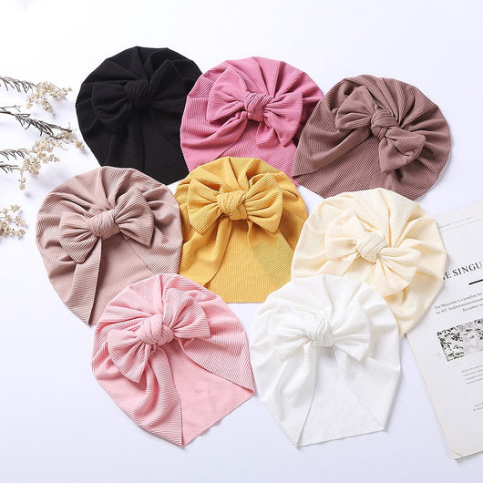 Gorro de Algodón con Lazo Cuadrado para Bebé - Image 15