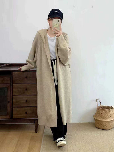 Cardigan Tejido Largo Tipo Abrigo para Mujer - Image 8