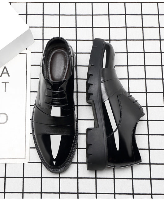 Zapatos Formales con Alzas Internas 10cm - Cuero Brillante Premium para Hombre - Image 12