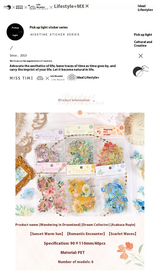 Cuaderno de Flores y Plantas - Material Decorativo 40 Piezas - Image 25