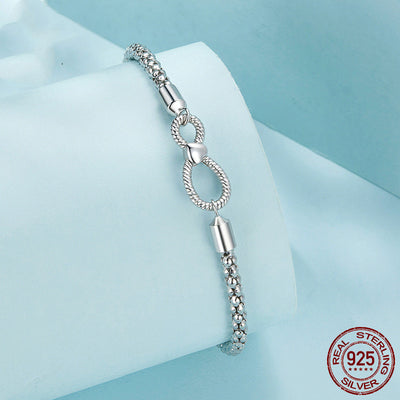 Pulsera de Plata 925 con Símbolo del Infinito - Joyería Minimalista para Mujer - Image 2