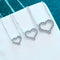 Lady Fashion Heart Pendant Necklace Aqua Azul