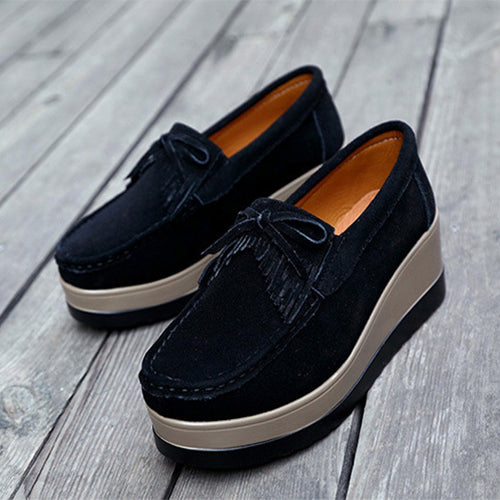 Zapatos Casuales para Mujer con Diseño de Moño y Plataforma Gruesa - Image 8