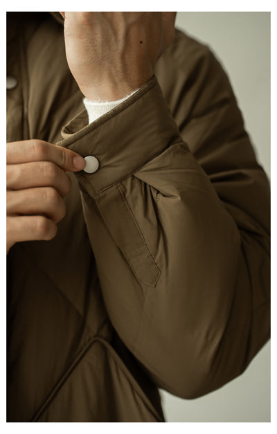 Chaqueta de Invierno Acolchada para Hombre con Cuello Tipo Camisa - Image 31