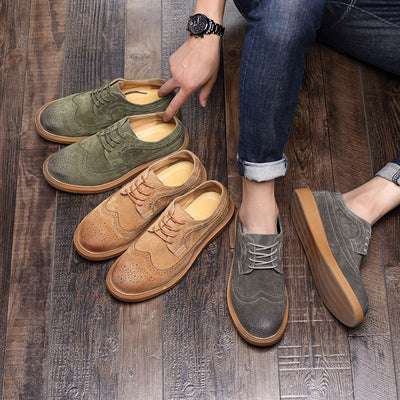 Zapatos Casuales de Cuero de Cerdo para Hombre - Estilo Británico Trendy - Image 20