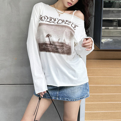 Camiseta Mujer Estilo Hip-hop con Estampado Trendy - Image 13