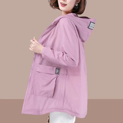 Chaqueta Protectora UV Suelta Talla Grande para Mujer - Image 3