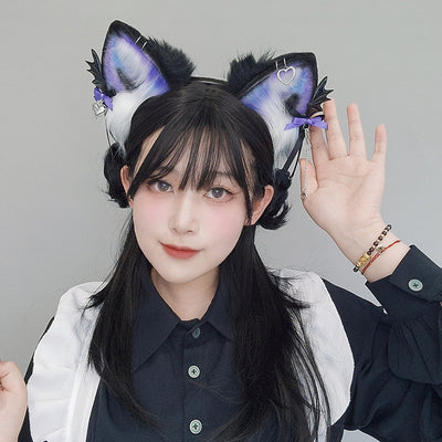 Diadema Halloween Japonesa con Accesorios para el Cabello - Estilo Gótico Oscuro