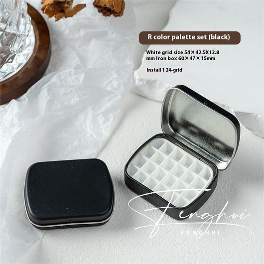 Paleta de Manicura Acuarela Portátil 24 Colores en Caja de Metal - Image 23