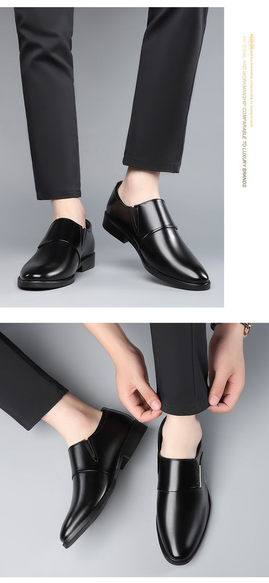 Zapatos Formales de Cuero con Punta Afilada para Hombre - Image 19