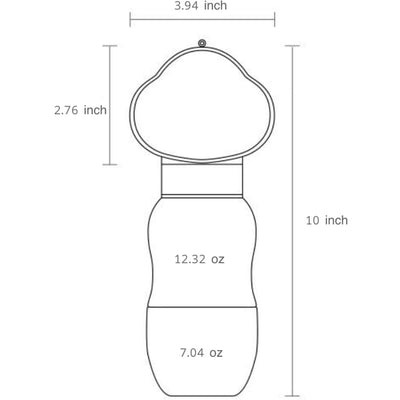 Botella Portátil para Perros - Comedero y Bebedero Plegable para Paseos - Image 2