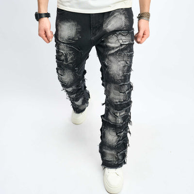 Jeans Hip-Hop Urbanos de Corte Alto para Hombre - Image 13