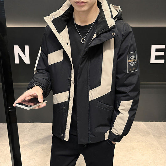 Chaqueta de Trabajo Acolchada Corta para Hombre Invierno