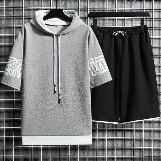 Sudadera Holgada Manga Corta con Capucha para Adolescentes - Image 10