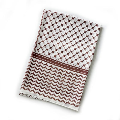 Pañuelo Árabe de Gasa Estampado a Cuadros - Image 6