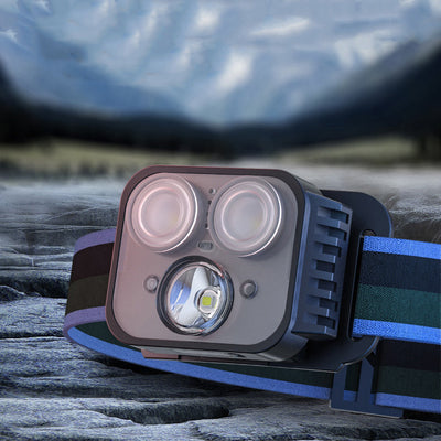 Lámpara Frontal LED Recargable por USB con Sensor Inteligente para Pesca y Camping - Image 16