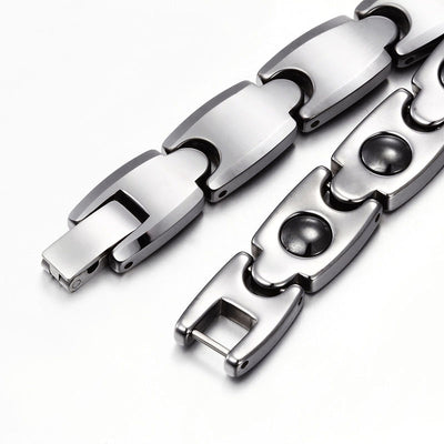 Pulsera Magnética de Acero Tungsteno para Hombre - Image 10