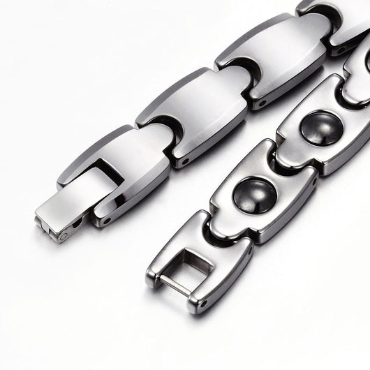 Pulsera Magnética de Acero Tungsteno para Hombre - Image 10