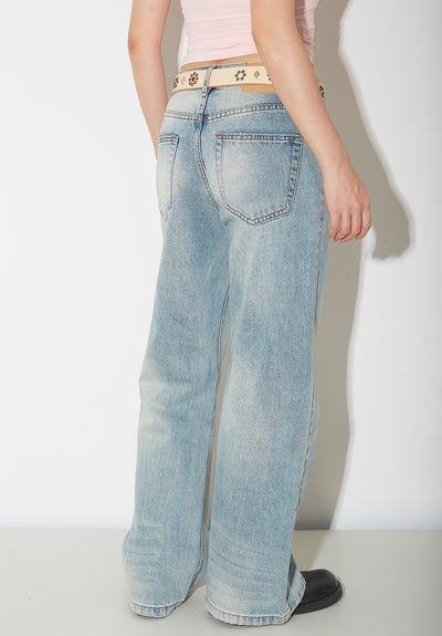 Pantalones Vaqueros de Pierna Ancha Cintura Alta para Mujer - Image 24