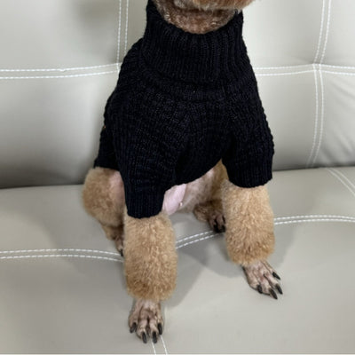 Suéter Cuello Alto para Mascotas - Ropa Abrigada para Gatos y Perros