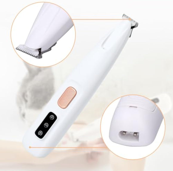 Cortauñas Eléctrico para Perros con Luz LED - Recargable y Silencioso