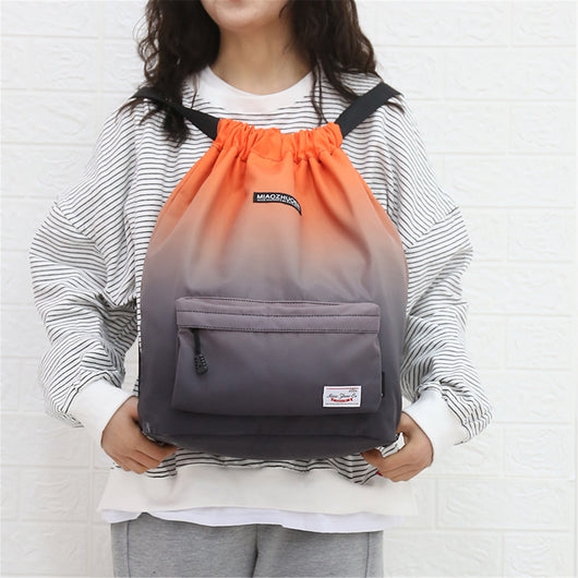 Mochila de viaje con cordón impermeable unisex - Image 16