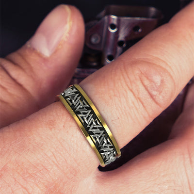 Anillo de Nudo Vikingo en Plata y Bronce para Hombre - Image 10