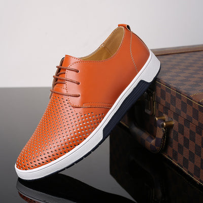 Zapatos de Cuero Perforado para Hombre - Diseño Moderno y Transpirable - Image 7