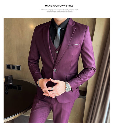 Traje Slim Fit Británico para Hombre - Conjunto Casual Elegante - Image 30