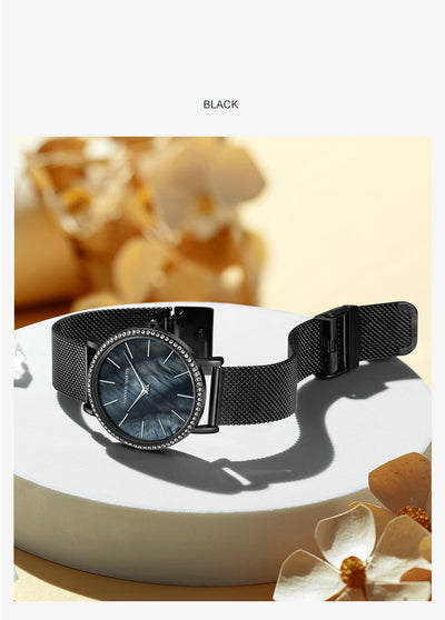 Reloj de Cuarzo para Mujer con Caja de Acero Inoxidable y Esfera de Diamantes - Image 25