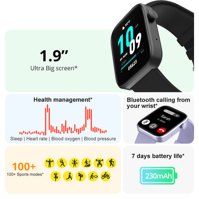 Reloj Inteligente Deportivo con Monitor de Frecuencia Cardíaca y Pantalla Completa IP67 - Image 8