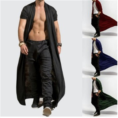 Abrigo Trench Largo Slim Fit Casual para Hombre - Image 9