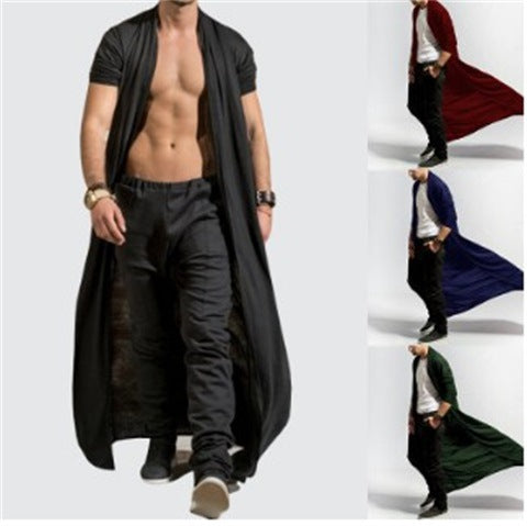 Abrigo Trench Largo Slim Fit Casual para Hombre - Image 9