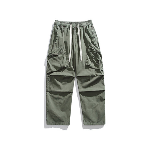 Pantalones Sueltos Retro de Pierna Ancha para Hombre - Image 3