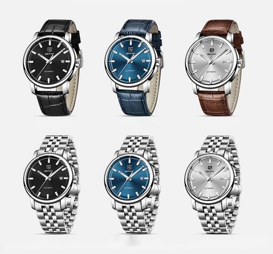 Reloj Mecánico Empresarial para Hombre con Calendario Luminoso Multifuncional