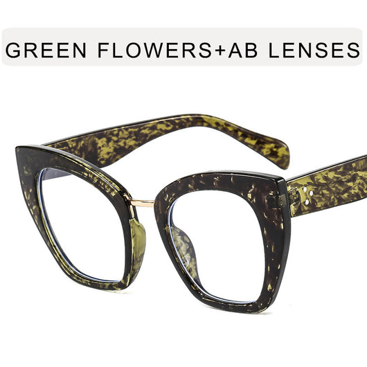 Gafas Cat Eye Grandes con Filtro Azul y Espejo Plano - Image 3