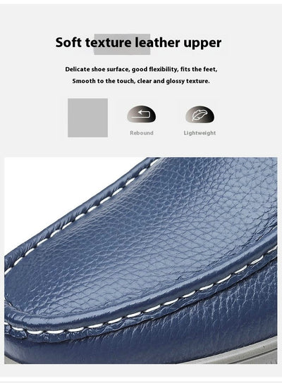 Zapatos Casuales de Cuero Impermeables y Ligeros para Hombre - Image 19