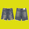 Shorts Camuflado con Detalles Graffiti y Costuras Contrastantes