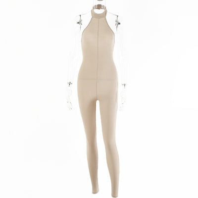 Mono Halter Ajustado Sin Mangas para Mujer - Diseño Sexy Otoño Invierno - Image 8