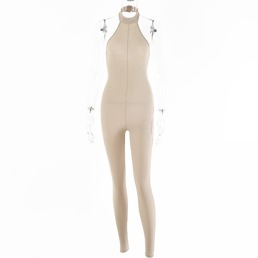 Mono Halter Ajustado Sin Mangas para Mujer - Diseño Sexy Otoño Invierno - Image 8