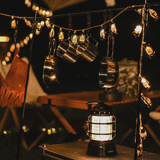Luces LED Estilo Linterna Retro - Guirnalda Decorativa a Batería para Fiestas y Jardín - Image 14