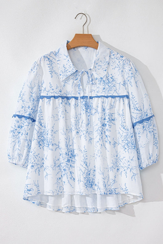 Blusa Estampada Floral en Chifón para Mujer - Image 10
