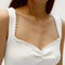 Chaleco Tejido con Cuello Perla Sweetheart para Mujer