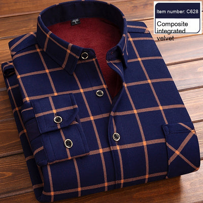 Camisa Térmica Acolchada a Cuadros para Hombre - Image 3