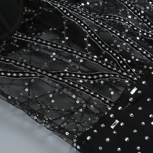 Conjunto Dos Piezas Ajustado con Cutout y Strass - Manga Larga Reductora - Image 18