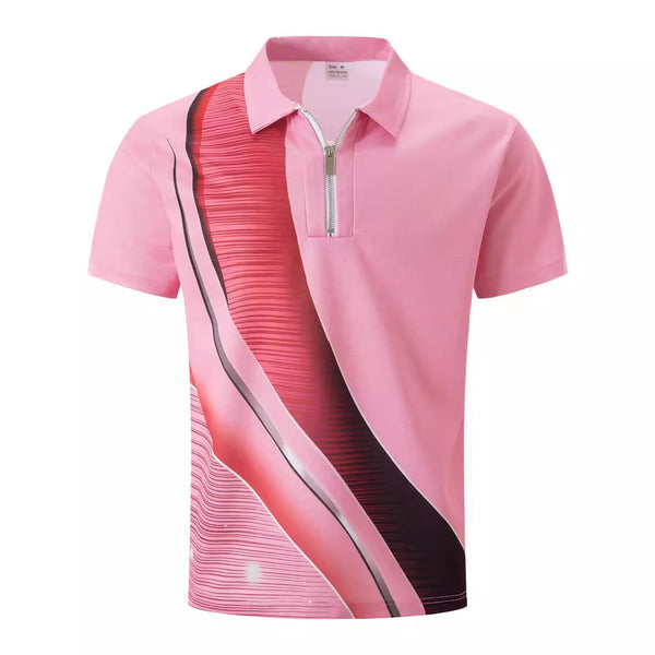 Polo Estampado Degradado con Puntos para Hombre