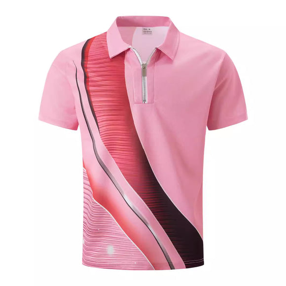 Polo Estampado Degradado con Puntos para Hombre
