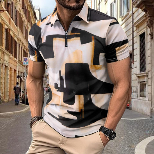 Camisa Manga Corta con Estampado Digital 3D para Hombre - Image 6