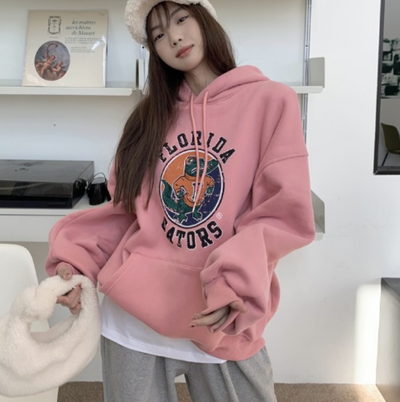 Sudadera Estampada con Capucha Versátil para Mujer - Image 4